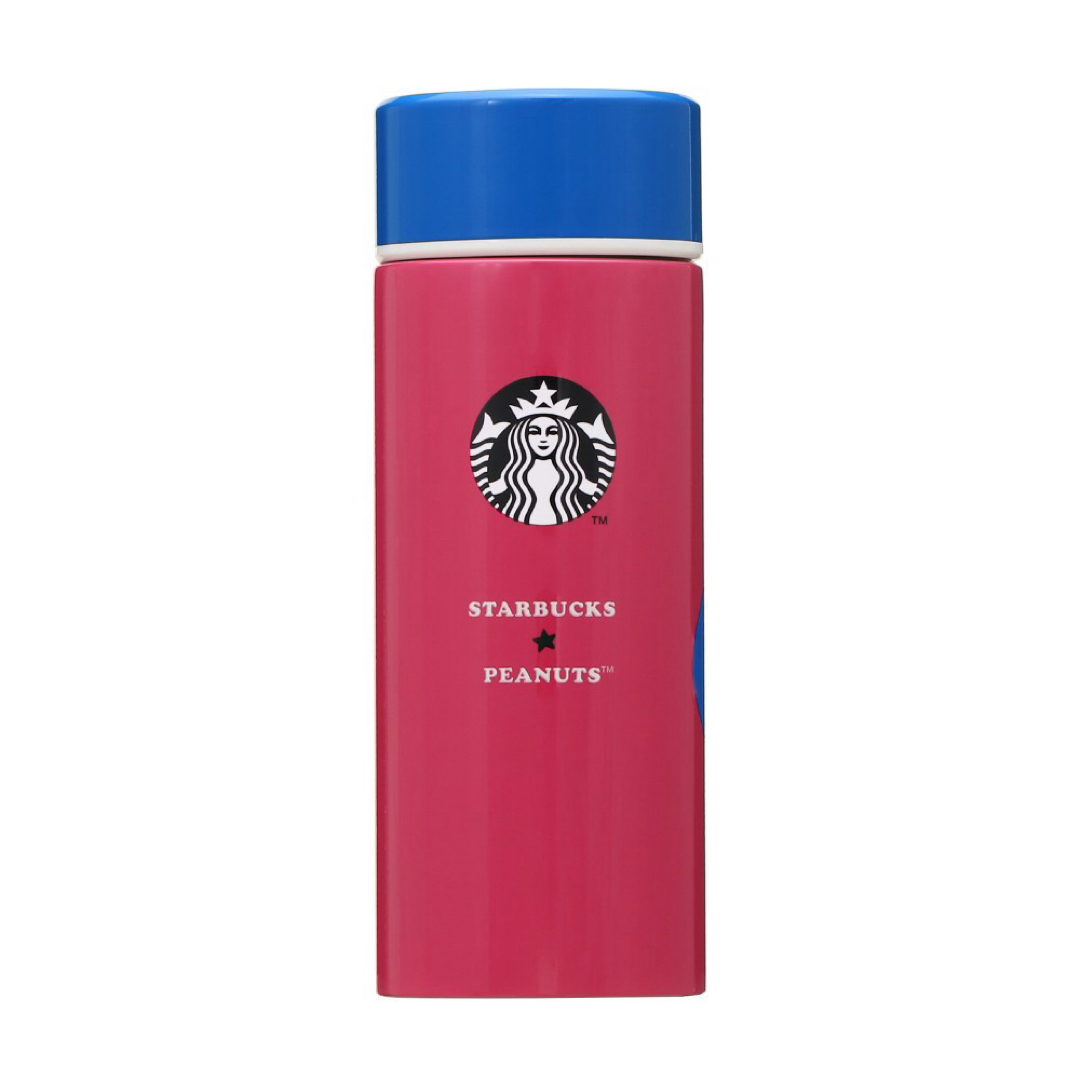 Starbucks(スターバックス)のスターバックス ステンレスボトル ピンク 355ml スヌーピー エンタメ/ホビーのコレクション(その他)の商品写真