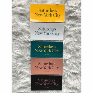 サタデーズサーフニューヨークシティー(SATURDAYS SURF NYC)のSATURDAYS SURF NYC 非売品 ステッカー 5枚セット 新品未使用(その他)