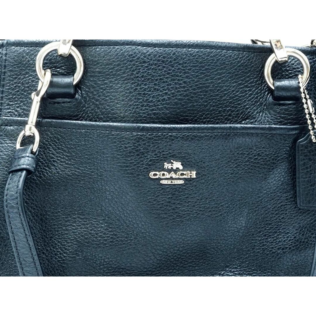 【超美品】COACH コーチ ハンドバッグ ミニエリス レザー ブラック