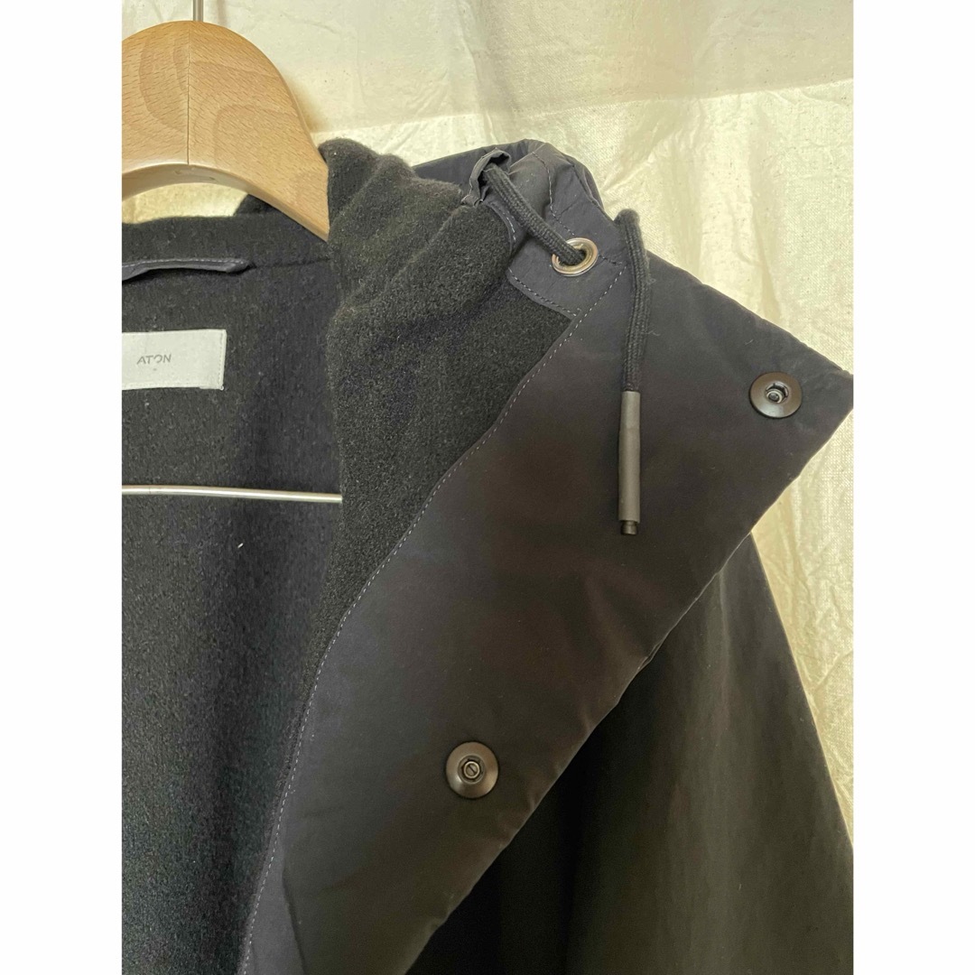 ATON - ATON ロングコートの通販 by Kame's shop|エイトンなら ATON - ATON ロングコートの通販 by Kame's shop|エイトンなら