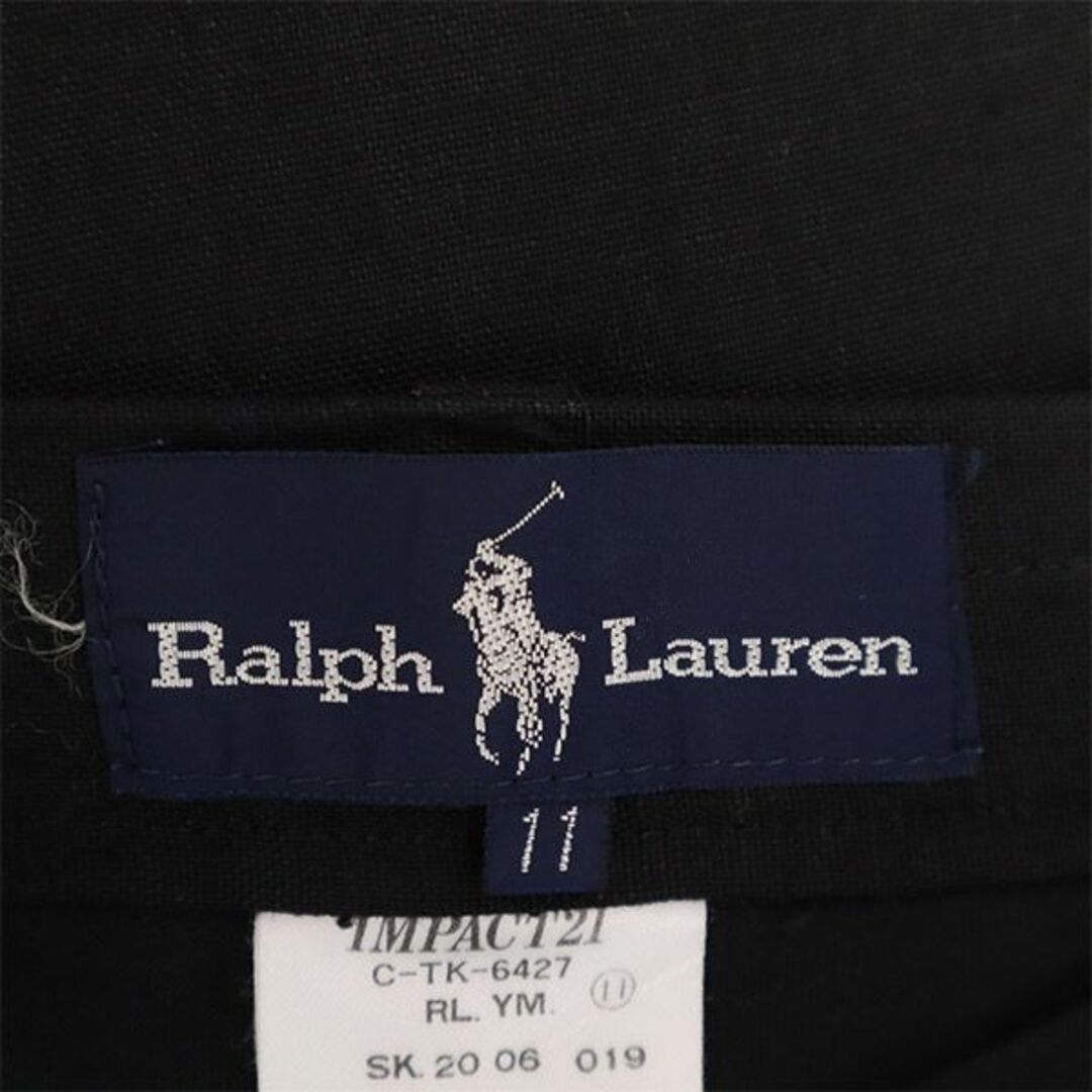 Ralph Lauren(ラルフローレン)のラルフローレン リネン ラップ ロングスカート 11 ブラック Ralph Lauren 巻きスカート レディース 【中古】  【240126】 レディースのスカート(ミニスカート)の商品写真