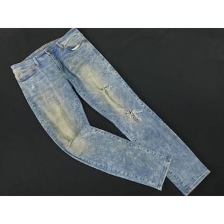 アメリカンイーグル(American Eagle)のアメリカンイーグル クラッシュ加工 デニムパンツ size32/青 ■■ メンズ(デニム/ジーンズ)