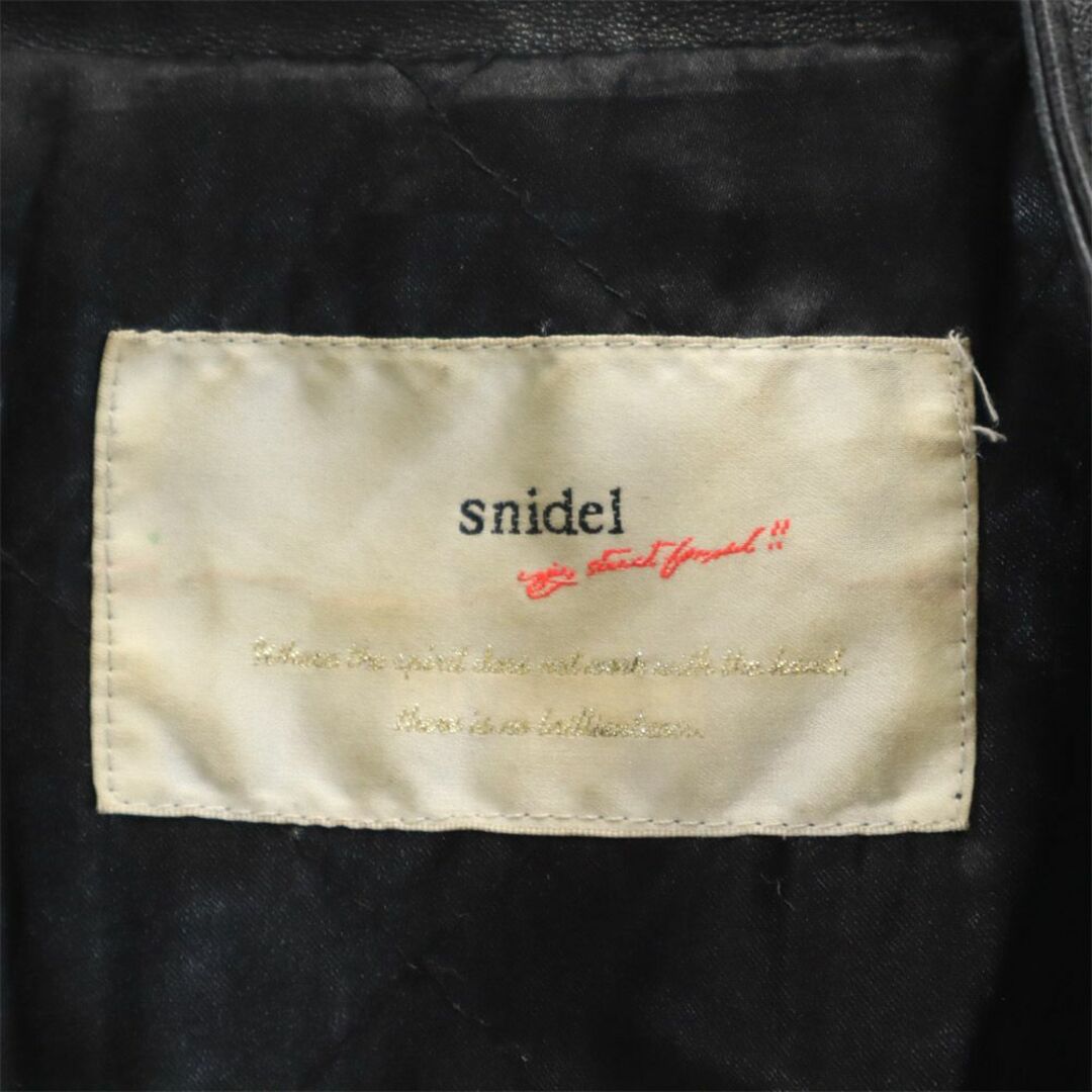 SNIDEL(スナイデル)のスナイデル ライダースジャケット 0 ブラック snidel レディース 古着 【240126】 レディースのジャケット/アウター(ライダースジャケット)の商品写真