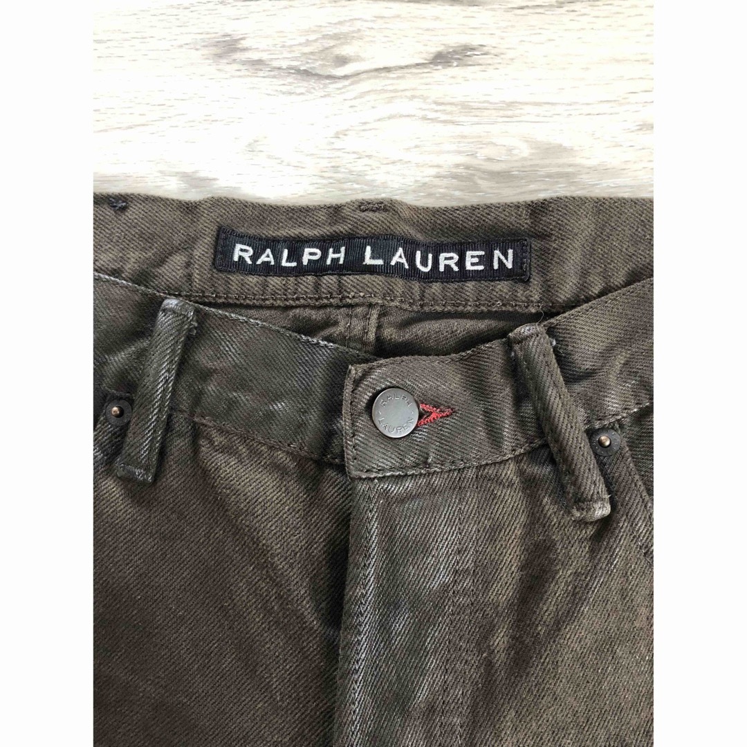 Ralph Lauren(ラルフローレン)のラルフローレン　ブラックレーベル　コーティングデニム　Travis Scott メンズのパンツ(デニム/ジーンズ)の商品写真