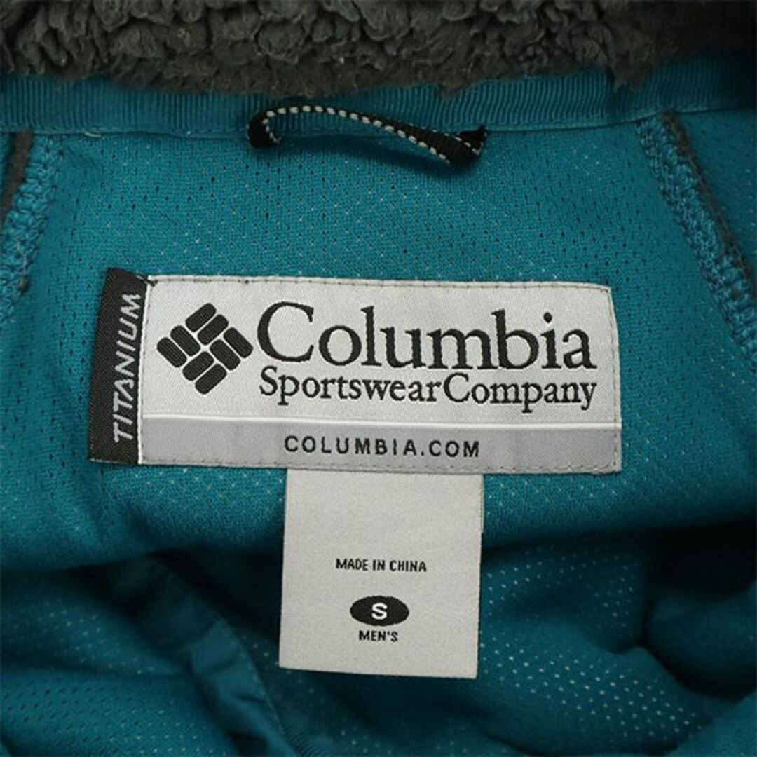 Columbia(コロンビア)のコロンビア ロゴ刺繍 中綿 フリース ベスト S グレー×ブルー Columbia メンズ 古着 【240126】 メンズのトップス(ベスト)の商品写真