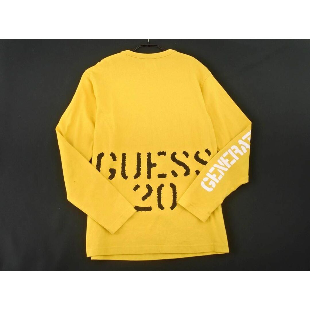 GUESS(ゲス)のGUESS ゲス プリント 長袖 Tシャツ sizeXS/黄 ◇■ メンズ メンズのトップス(Tシャツ/カットソー(七分/長袖))の商品写真