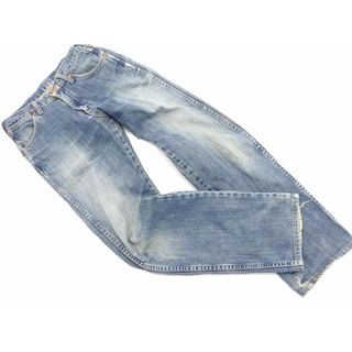 ラングラー(Wrangler)のラングラー USED加工 デニムパンツ size28/青 ■■ メンズ(デニム/ジーンズ)