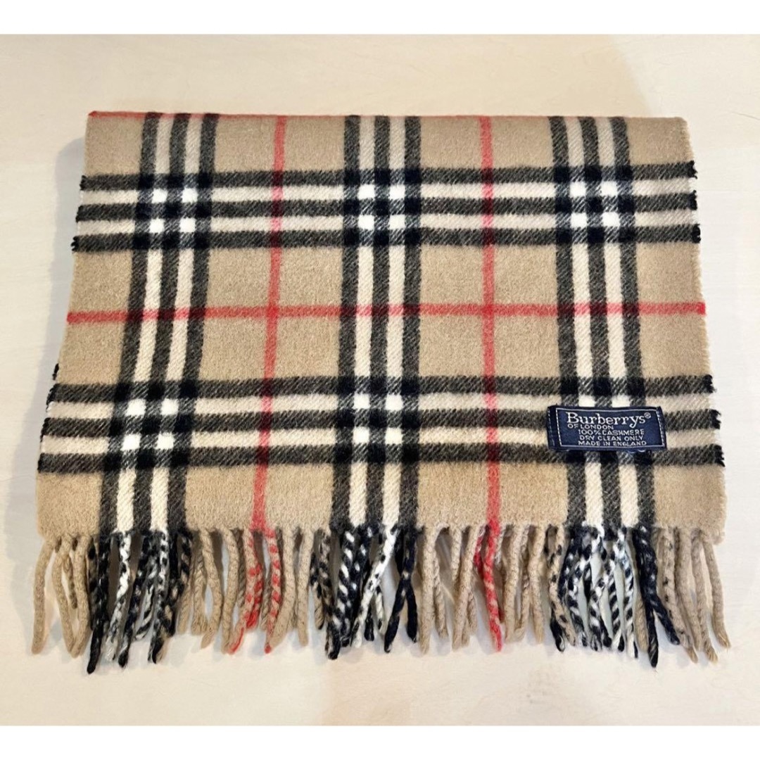 BURBERRY(バーバリー)の美品 Burberrys バーバリー カシミア100% ノバチェック マフラー メンズのファッション小物(マフラー)の商品写真