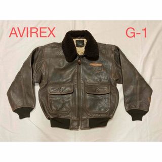 アヴィレックス(AVIREX)のAVIREX アヴィレックス G-1 ヴィンテージ フライトジャケット 本革(レザージャケット)