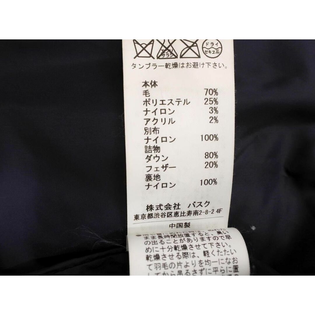 blanc basque(ブランバスク)のblanc basque ブランバスク 切替 ダウン コート size38/濃紺 ◆■ レディース レディースのジャケット/アウター(ダウンコート)の商品写真