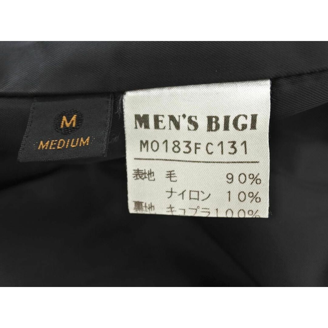 MEN'S BIGI(メンズビギ)のMEN'S BIGI メンズビギ ウール混 スタンドカラー コート sizeM/チャコール ◆■ メンズ メンズのジャケット/アウター(その他)の商品写真