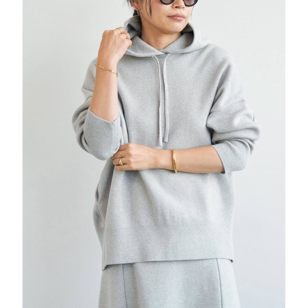 DEUXIEME CLASSE(ドゥーズィエムクラス)のDeuxieme Classe smooth TOP HOODY プルオーバー レディースのトップス(パーカー)の商品写真