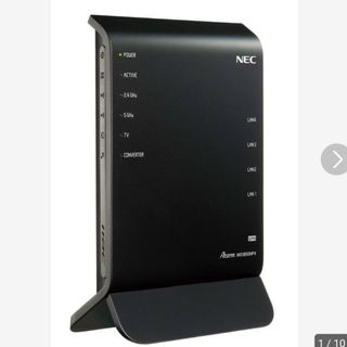 エヌイーシー(NEC)のNEC ルーター WG-1800HP4です。箱説明書あり。(PC周辺機器)