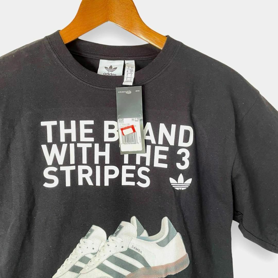 adidas(アディダス)の激レア！ adidas アディダス SAMBA Tシャツ メンズ S ブラック メンズのトップス(Tシャツ/カットソー(半袖/袖なし))の商品写真