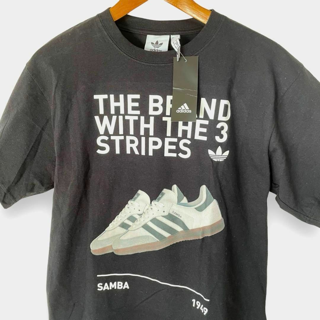 adidas(アディダス)の激レア！ adidas アディダス SAMBA Tシャツ メンズ S ブラック メンズのトップス(Tシャツ/カットソー(半袖/袖なし))の商品写真