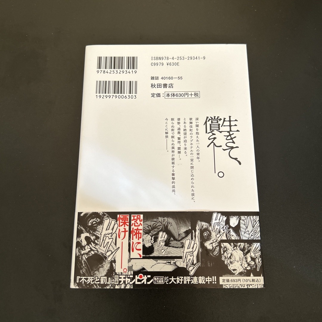 秋田書店(アキタショテン)の不死と罰 エンタメ/ホビーの漫画(少年漫画)の商品写真