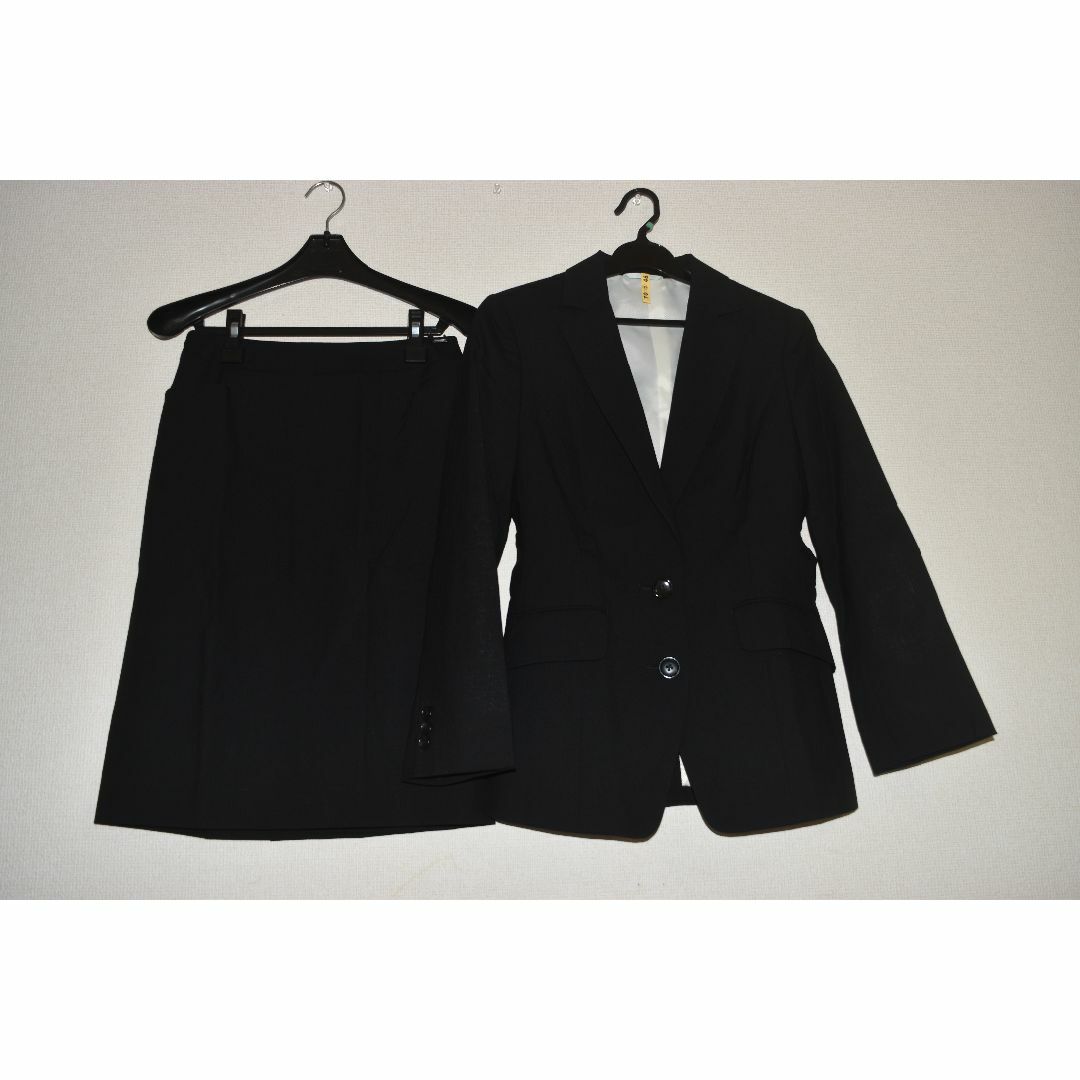 PERSON'S(パーソンズ)の美品 PERSON'S　スーツ　7　　ブラック レディースのフォーマル/ドレス(スーツ)の商品写真