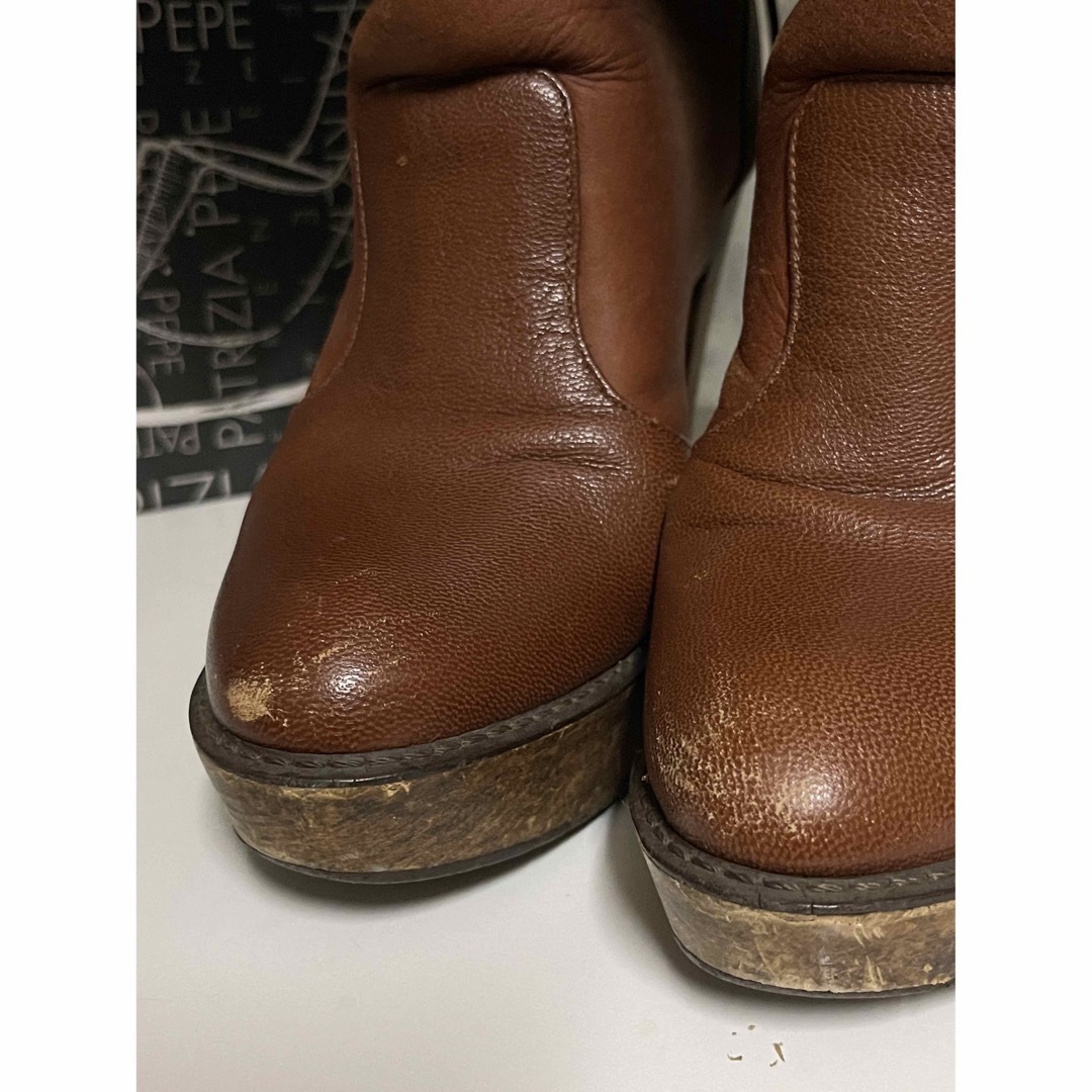 PATRIZIA PEPE(パトリツィアペペ)のPATRIZIA PEPE ウッドソール　ムートンブーツ（Brown 36） レディースの靴/シューズ(ブーツ)の商品写真