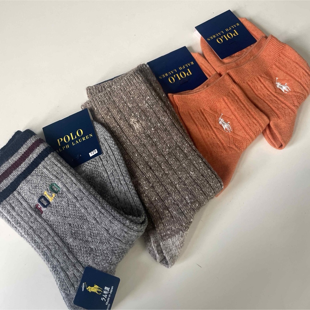 POLO RALPH LAUREN(ポロラルフローレン)の129 ポロ　ラルフローレン　靴下　ショートソックス　ブランド　レディース　婦人 レディースのレッグウェア(ソックス)の商品写真