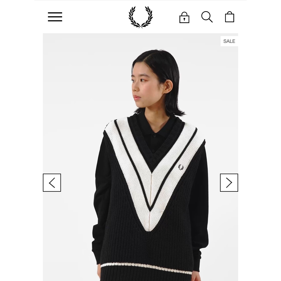 FRED PERRY(フレッドペリー)のフレッドペリー　ニット　ベスト　 メンズのトップス(ニット/セーター)の商品写真