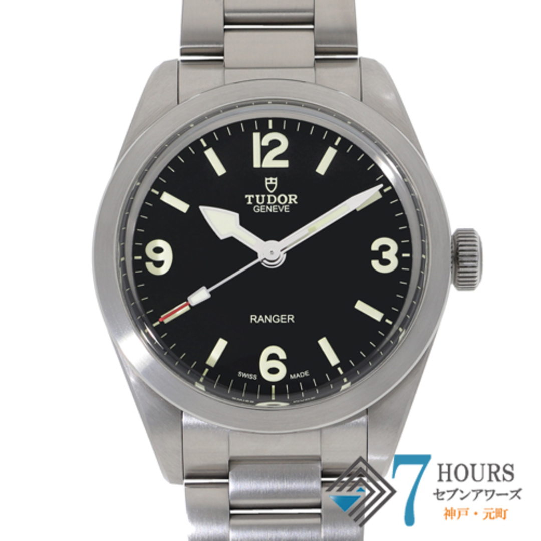 Tudor(チュードル)の【119400】TUDOR チュードル  79950 レンジャー ブラックダイヤル SS 自動巻き ギャランティーカード 純正ボックス 腕時計 時計 WATCH メンズ 男性 男 紳士【中古】 メンズの時計(腕時計(アナログ))の商品写真