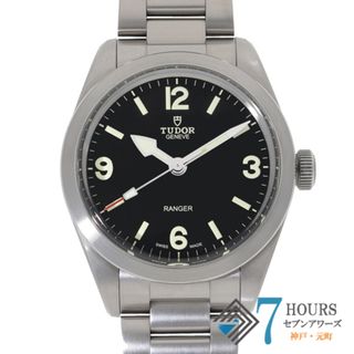 チュードル(Tudor)の【119400】TUDOR チュードル  79950 レンジャー ブラックダイヤル SS 自動巻き ギャランティーカード 純正ボックス 腕時計 時計 WATCH メンズ 男性 男 紳士【中古】(腕時計(アナログ))