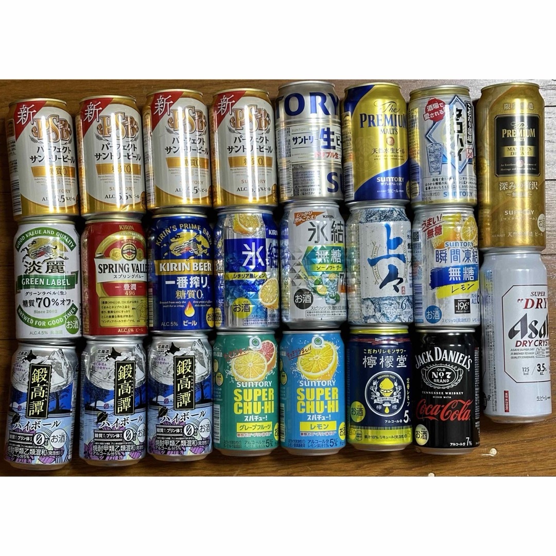 サントリー(サントリー)のビール　お酒　23本　セット　まとめて　銘柄　バラバラ 食品/飲料/酒の酒(ビール)の商品写真