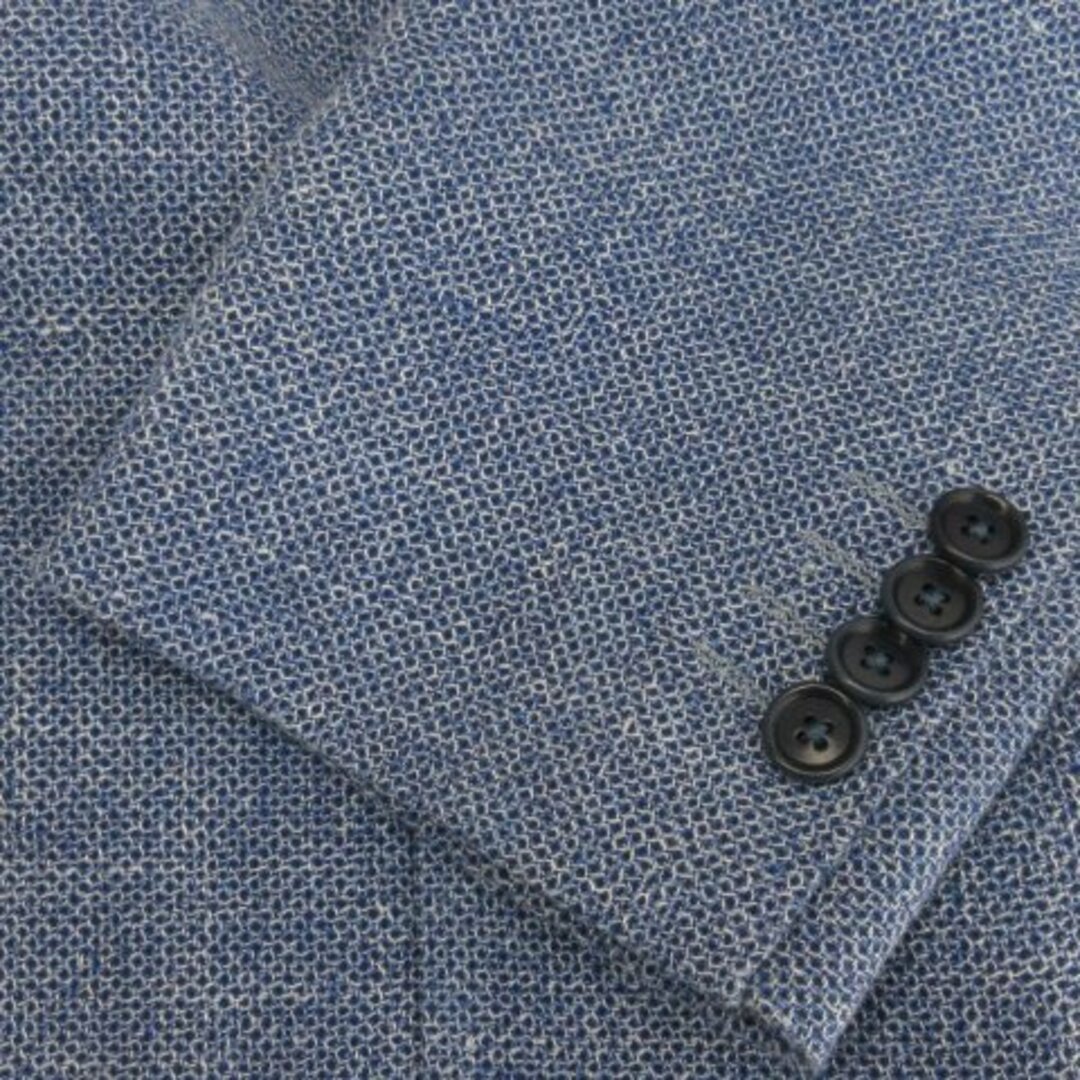 other(アザー)のエッリコフォルミコラ テーラード ジャケット シングル リネン ブルー 46 メンズのジャケット/アウター(テーラードジャケット)の商品写真