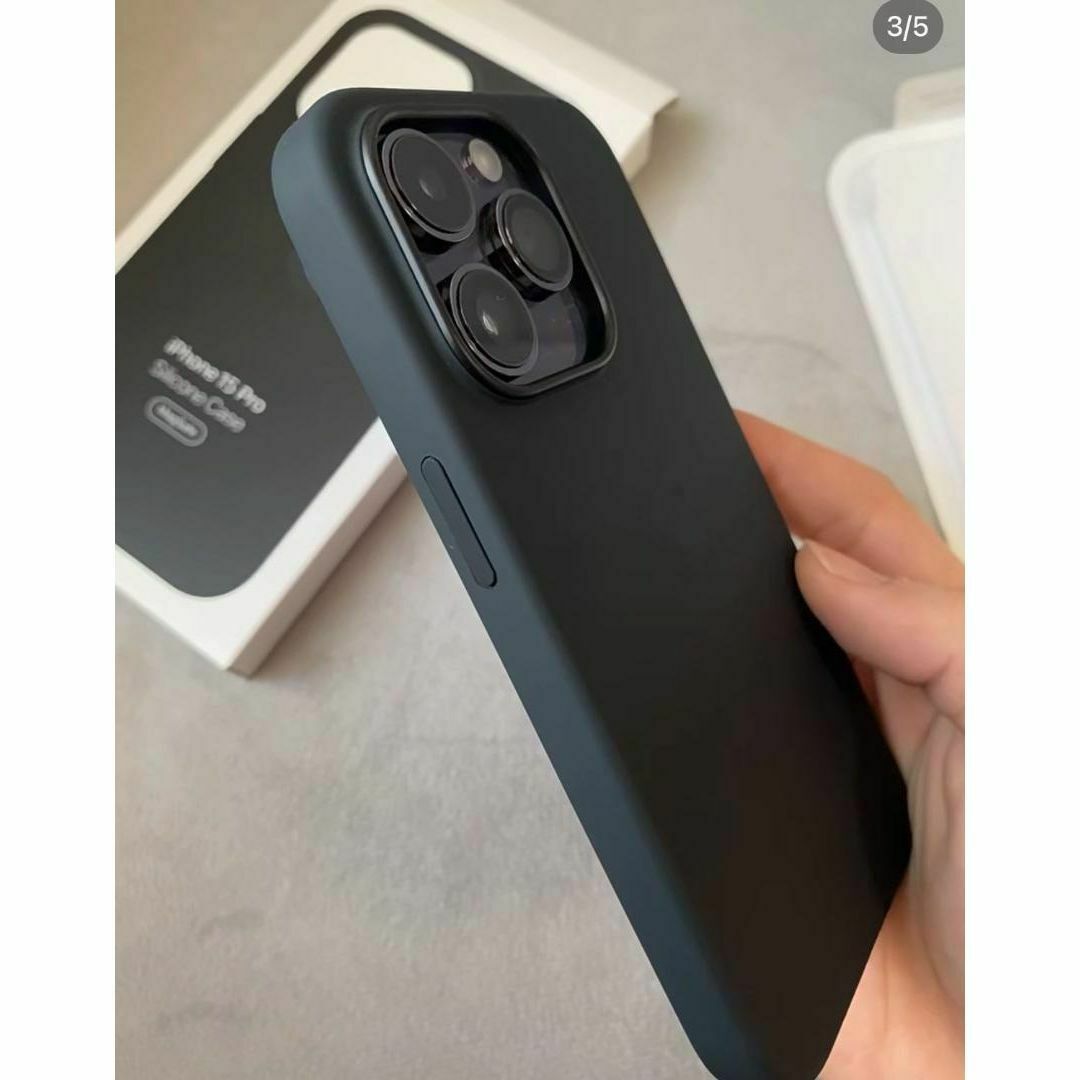 新品】純正互換品iPhone 15 シリコンケース ブラックの通販 by