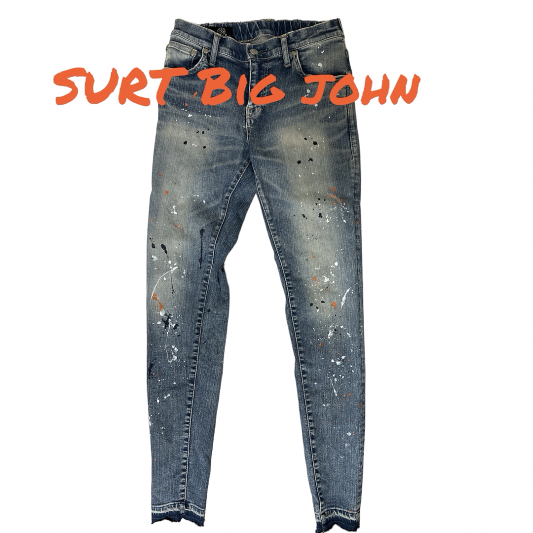 SURT(サート)のSURT/サート/Big john デニム B'2nd オレンジペイント メンズのパンツ(デニム/ジーンズ)の商品写真