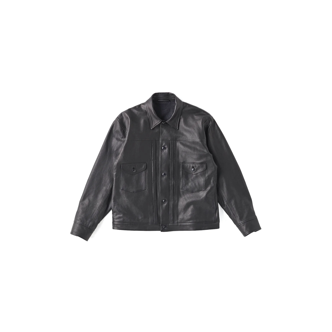 STUNNING LEATHER JEAN JACKET 山田レン メンズのジャケット/アウター(レザージャケット)の商品写真