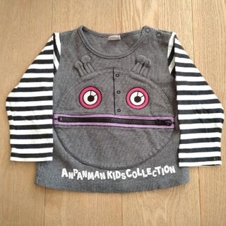 アンパンマンキッズコレクション(ANPANMAN KIDS COLLECTION)のアンパンマンキッズコレクション　ダダンダン　しかけカットソー　90㎝(Tシャツ/カットソー)