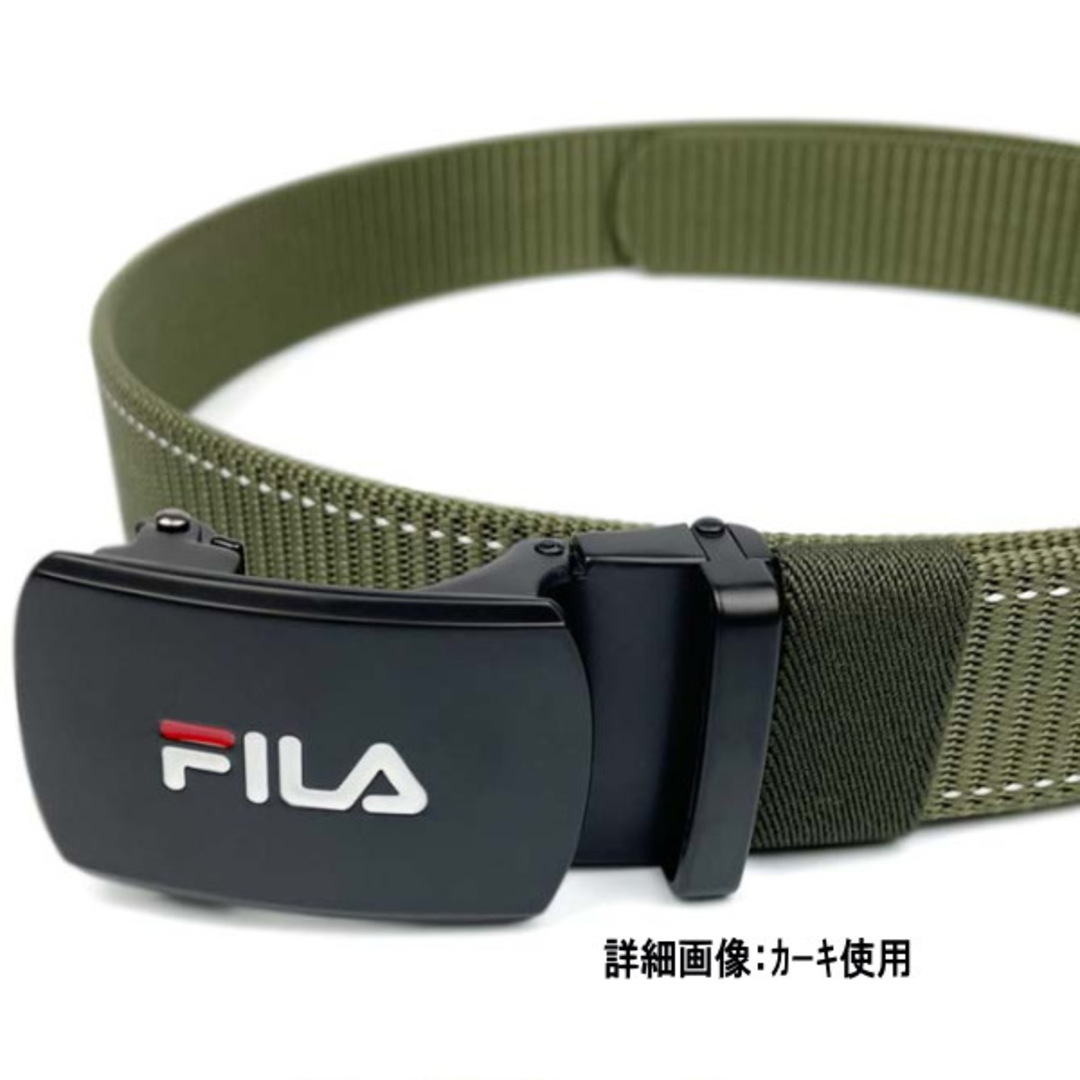 FILA(フィラ)のネイビー 紺 022 フィラ スマートロック 穴なし ナイロンベルト メンズのファッション小物(ベルト)の商品写真