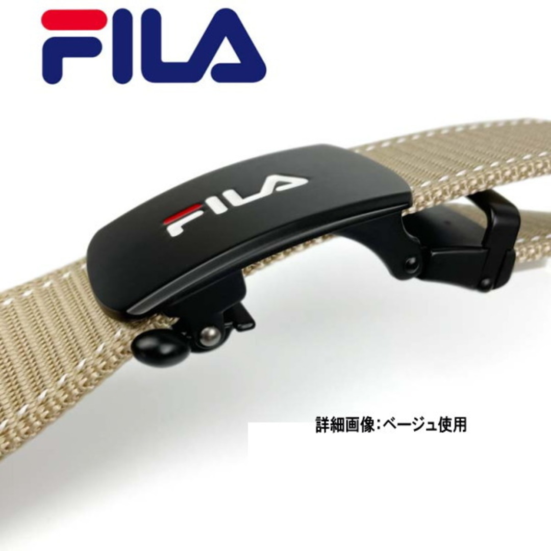 FILA(フィラ)のネイビー 紺 022 フィラ スマートロック 穴なし ナイロンベルト メンズのファッション小物(ベルト)の商品写真