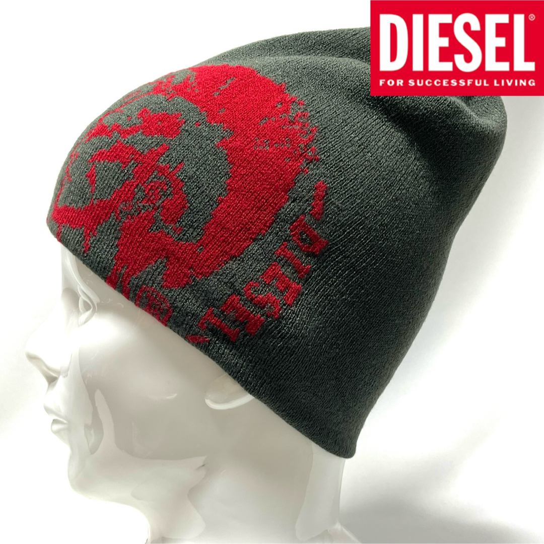 DIESEL(ディーゼル)の【超美品】入手困難 DIESEL 00’s Archiveリバーシブルビーニー メンズの帽子(ニット帽/ビーニー)の商品写真