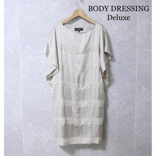 ボディドレッシングデラックス(BODY DRESSING Deluxe)のBODY DRESSING Deluxe レース  ひざ丈 ワンピース(ひざ丈ワンピース)