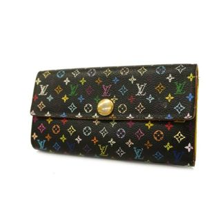 ルイヴィトン(LOUIS VUITTON)の★SALE 【4ed4451】ルイヴィトン 長財布/モノグラム・マルチカラー/ポルトフォイユ サラ/M93748/ピスタッシュ【中古】レディース(財布)