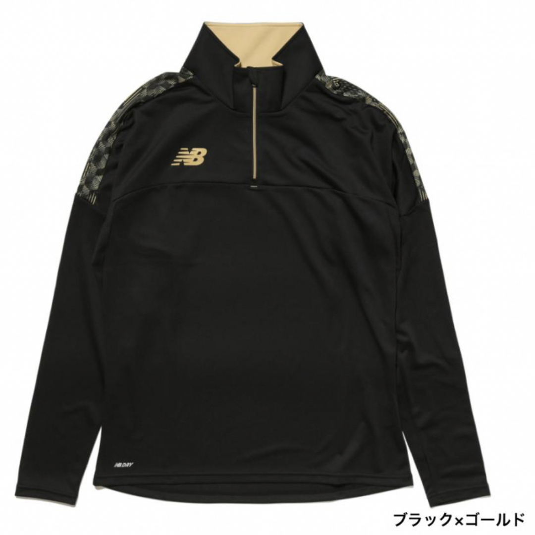 New Balance(ニューバランス)のニューバランス ウォームアップハーフジップトップJMTF2300-BLG XL スポーツ/アウトドアのサッカー/フットサル(ウェア)の商品写真