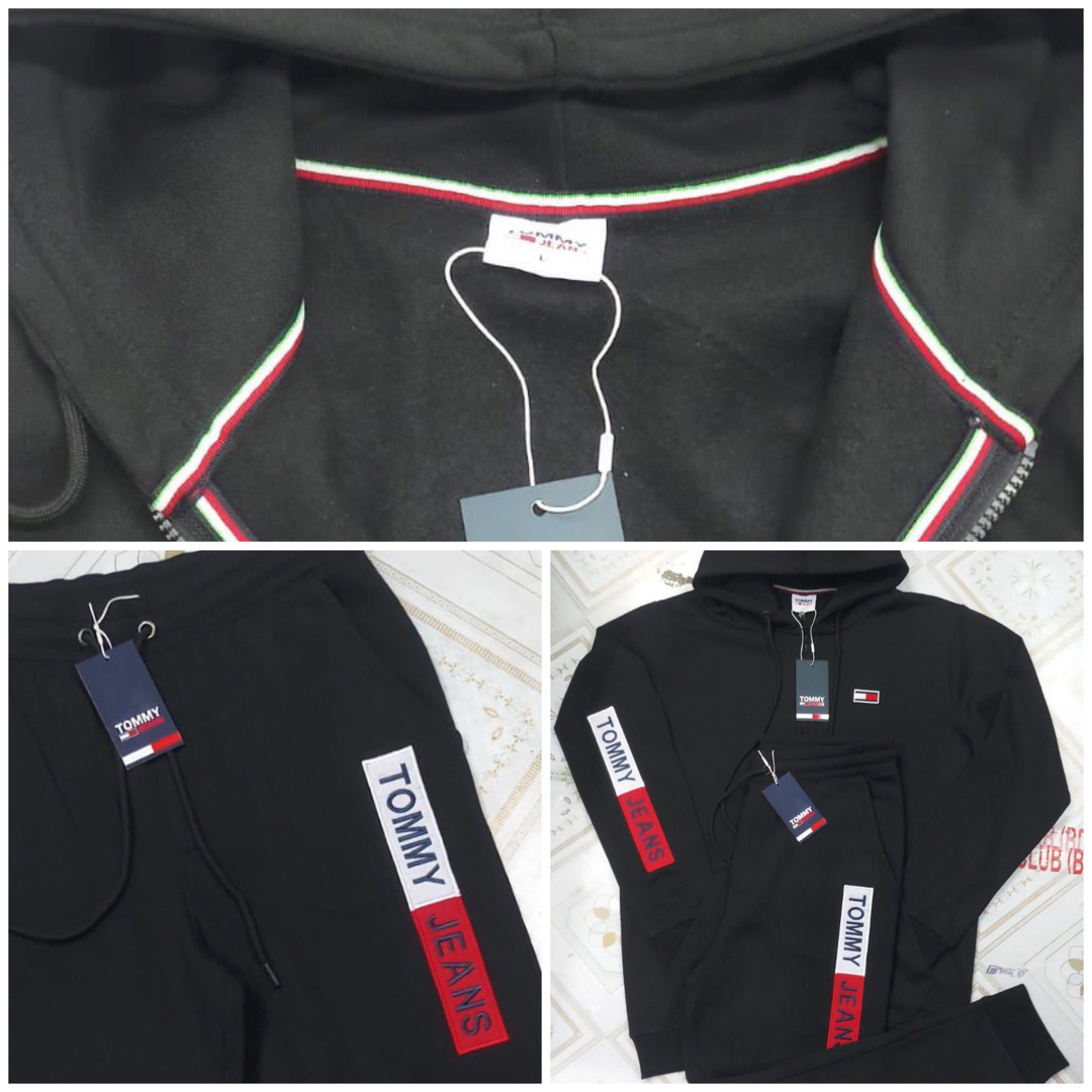 TOMMY JEANS(トミージーンズ)のTOMMY JEANS★トミージーンズセットアップ★黒色 M・Lサイズ メンズのトップス(パーカー)の商品写真