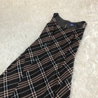 バーバリー(BURBERRY)の【訳あり】Burberry blue label ワンピース　ノースリーブ　38(ひざ丈ワンピース)