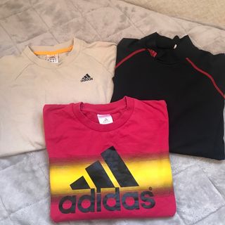 アディダス(adidas)のadidas ロンT 140 150 3枚(Tシャツ/カットソー)