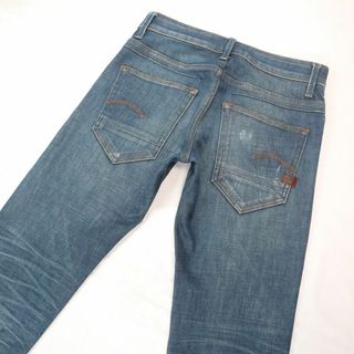 ジースター(G-STAR RAW)のジースターロウ D-STAQ 5-pkt Zip ダメージ加工ストレッチジーンズ(デニム/ジーンズ)