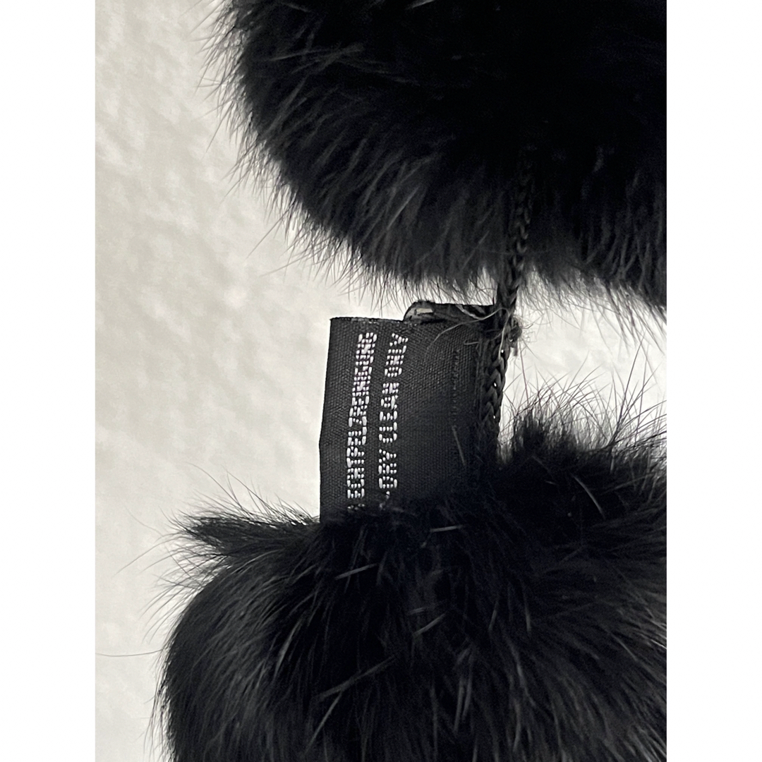 美品　 ラパンファー ボンボンストーリ（Black） レディースのファッション小物(ストール/パシュミナ)の商品写真