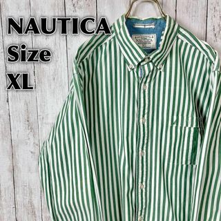 NAUTICA - 超激レア 90s ノーティカ 小文字タグ シャツ チェック 開襟