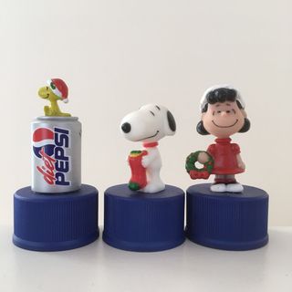 スヌーピー(SNOOPY)のスヌーピー   ペプシ　ボトルキャップ　3個(キャラクターグッズ)