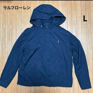 ラルフローレン(Ralph Lauren)のラルフローレン　ジャンバー　古着　L 黒(マウンテンパーカー)