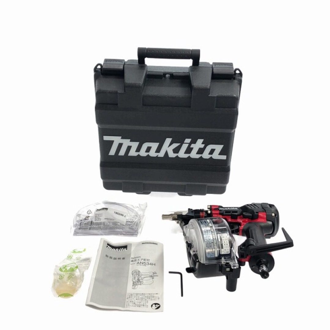 Makita(マキタ)の☆未使用品☆ makita マキタ 50mm 高圧 エア釘打機 AN534H 赤/レッド ロール釘打機 ロール釘打ち機 コイルネイラ 84675 自動車/バイクのバイク(工具)の商品写真