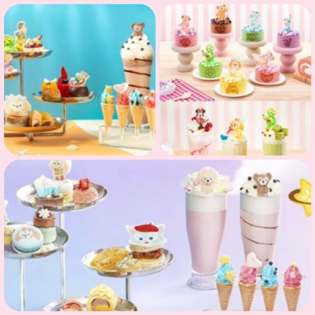 Disney(ディズニー)の最新🍨🍓ダッフィースイーツ　上海ディズニーランド　リール付きパスケース レディースのファッション小物(パスケース/IDカードホルダー)の商品写真