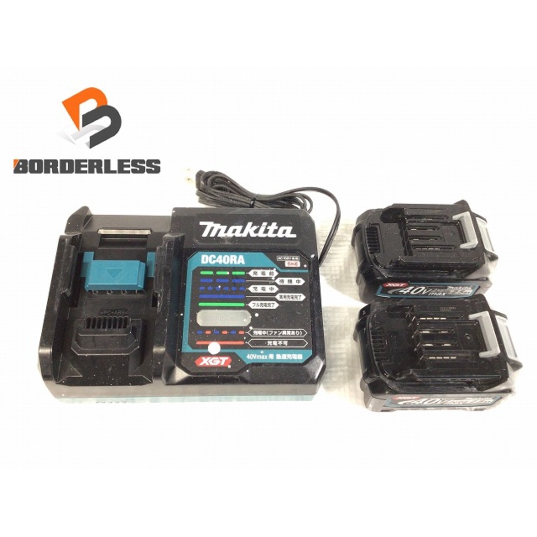 ☆中古品セット☆makita マキタ 40Vmax 2.5Ah 純正 リチウムイオンバッテリー2個 BL4025 急速充電器 DC40RA  リチウムイオン電池 85255 | フリマアプリ ラクマ