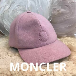 モンクレール(MONCLER)の☆美品☆MONCLER　モンクレール　ベースボールキャップ　ピンク　カシミア(キャップ)